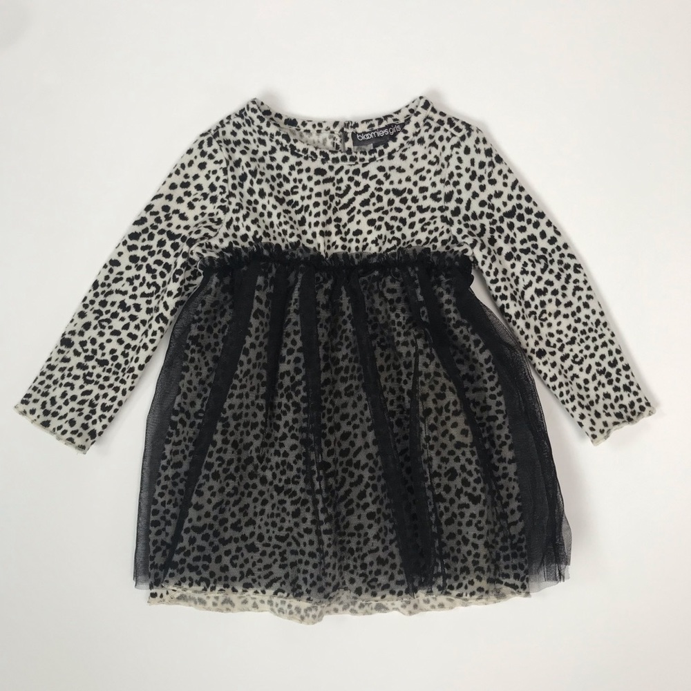 Bloomies Girls leopard print dress, 12 months